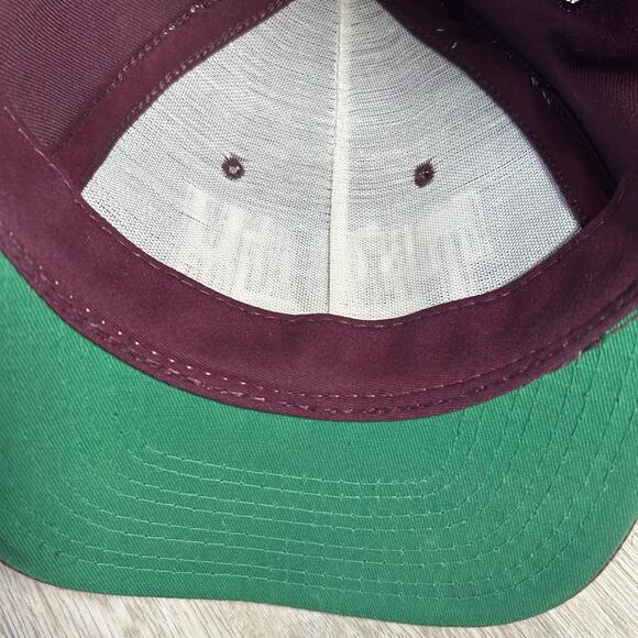 Vintage Texas A&M Aggies Hat Snapback College Red Maroon Wool‎ Blend Cap USA - Picture 6 of 10